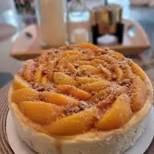 New York-Style Peach Cobbler Cheesecake