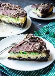 Mint Chocolate Fudge Cheesecake Cake