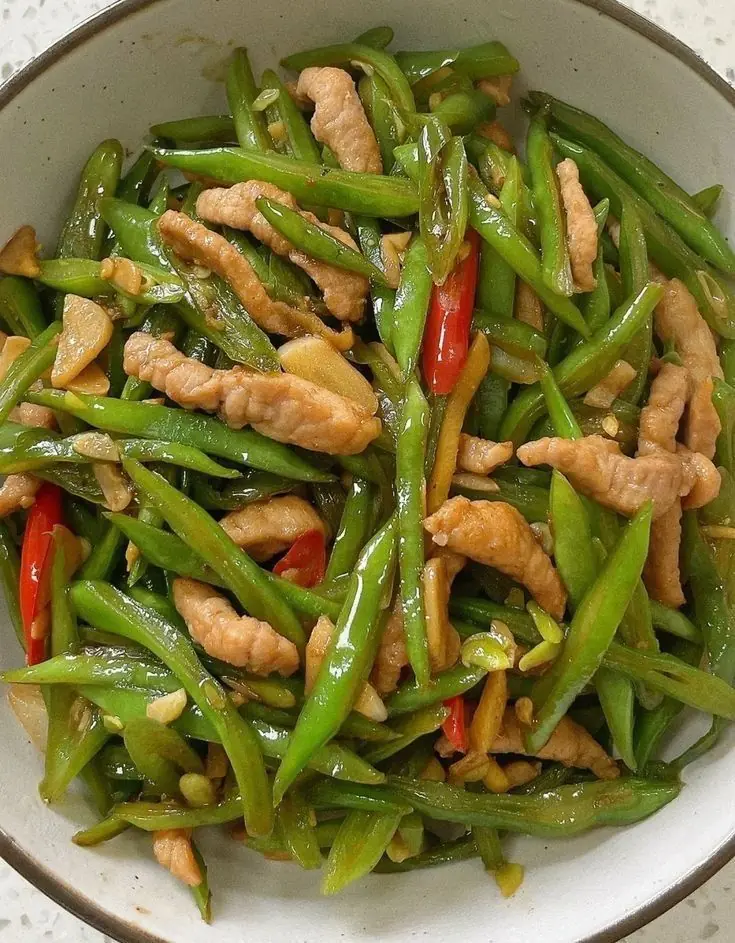 🥢 Stir-Fried Green Beans with Pork Belly