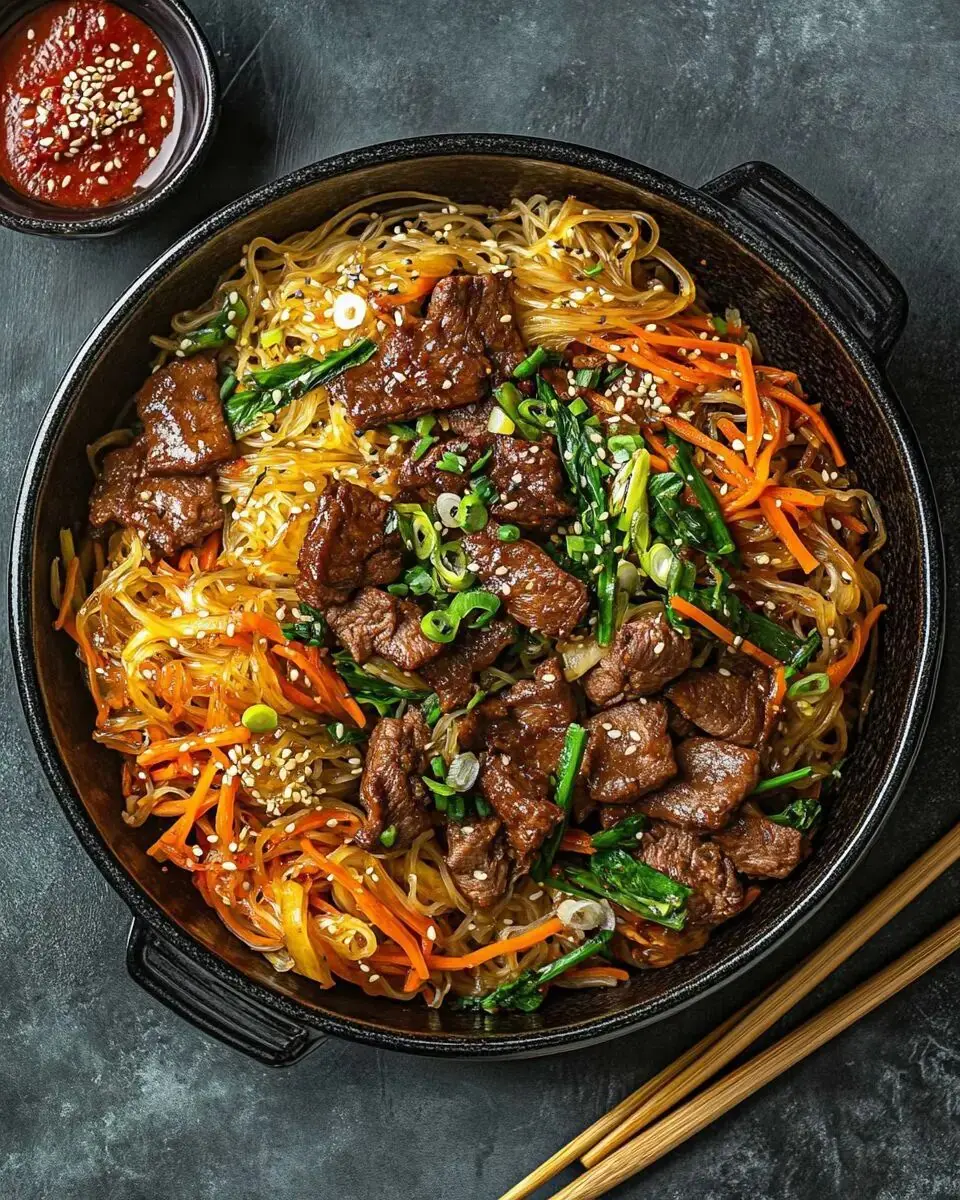 Korean Stir-Fried Glass Noodles
