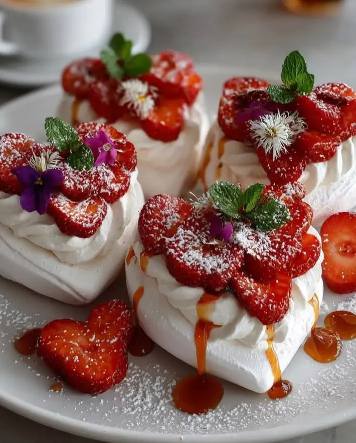 Mini Strawberry Pavlova