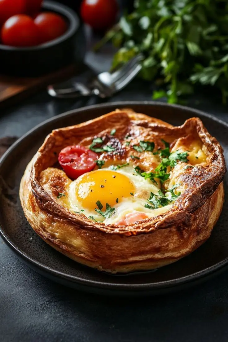 Baked Egg Puff Pastry Cups (Egg & Pepper Breakfast Tarts)