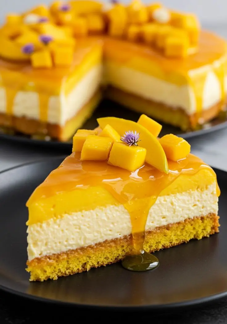 Mango Lime Cheesecake
