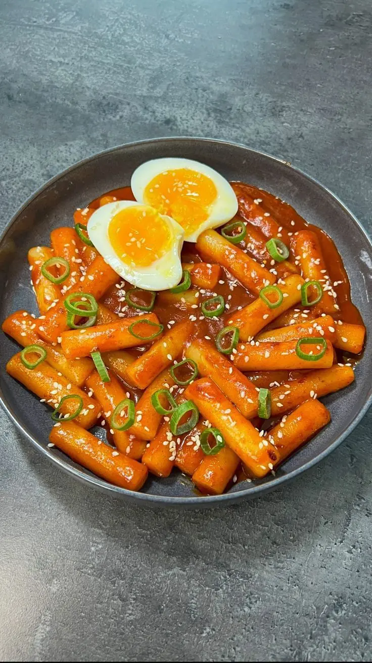 Tteokbokki (Korean Spicy Rice Cakes)