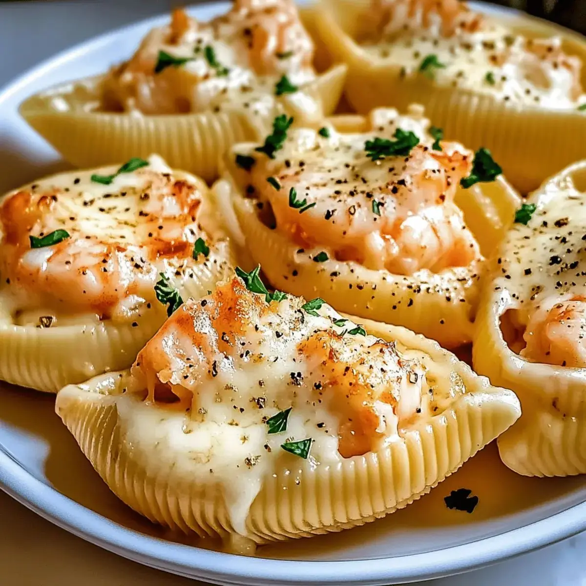 🦞 Creamy Seafood Stuffed Shells (Lobster or Crab)