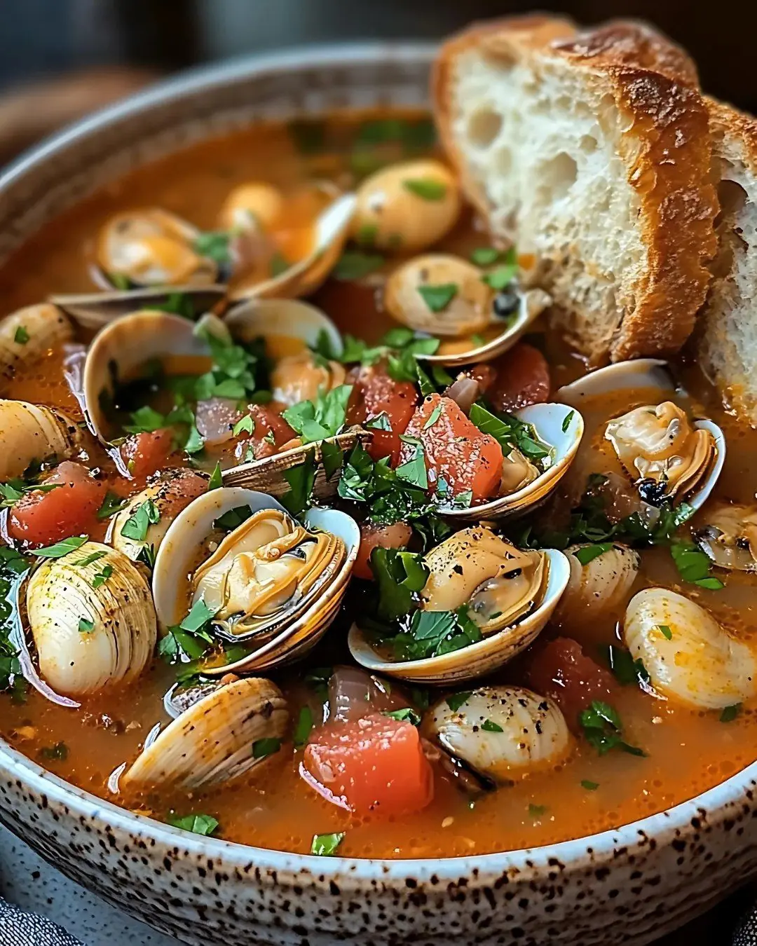 🦪 Rustic Italian Clam Soup (Zuppa di Vongole in Brodo)