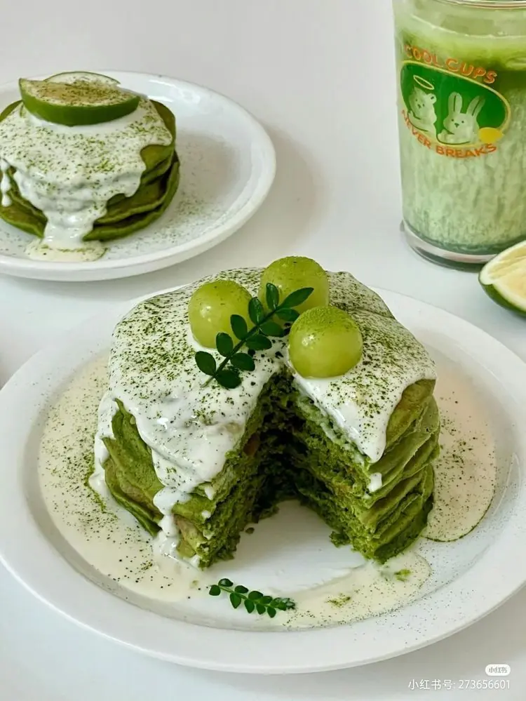 Matcha Mille Crepe Cake