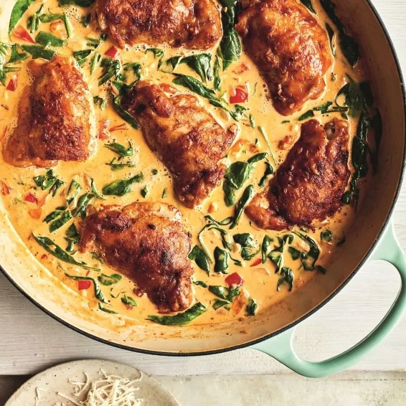 Creamy Tuscan Chicken – A Rich, Herbaceous Italian-Style Chicken Dish Perfect for Cozy Evenings