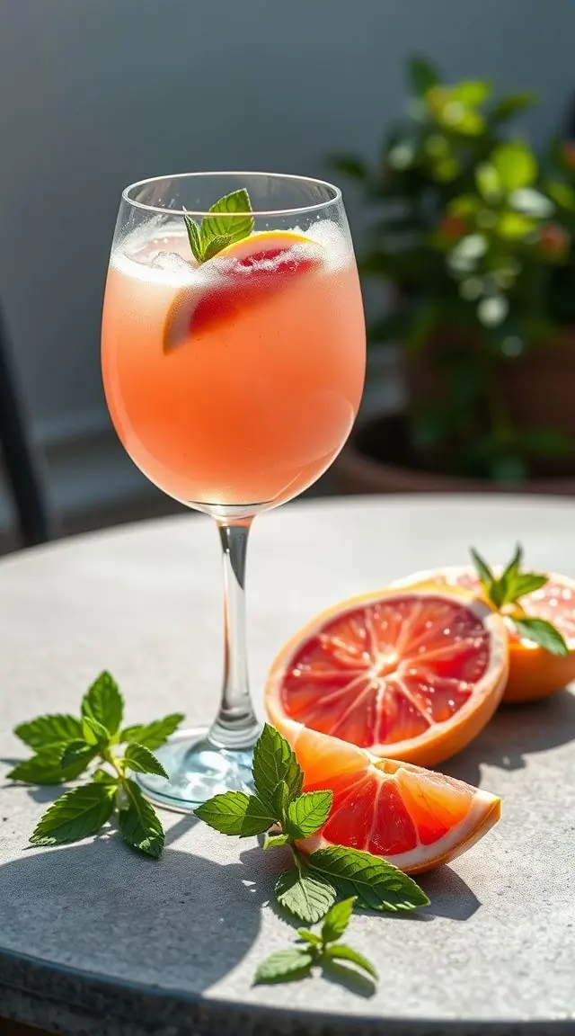 🍹 Fresh Grapefruit Mint Cooler