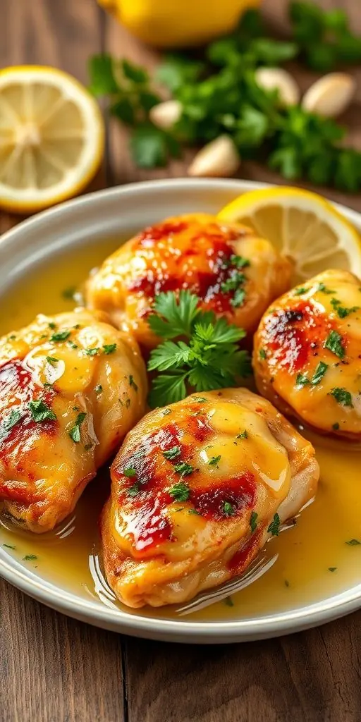 🍋 Honey Lemon Garlic Chicken Thighs