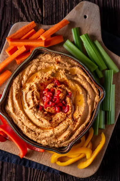 Roasted Carrot Hummus – A Smooth, Sweet-Savory Spread with Deep Roasted Flavor