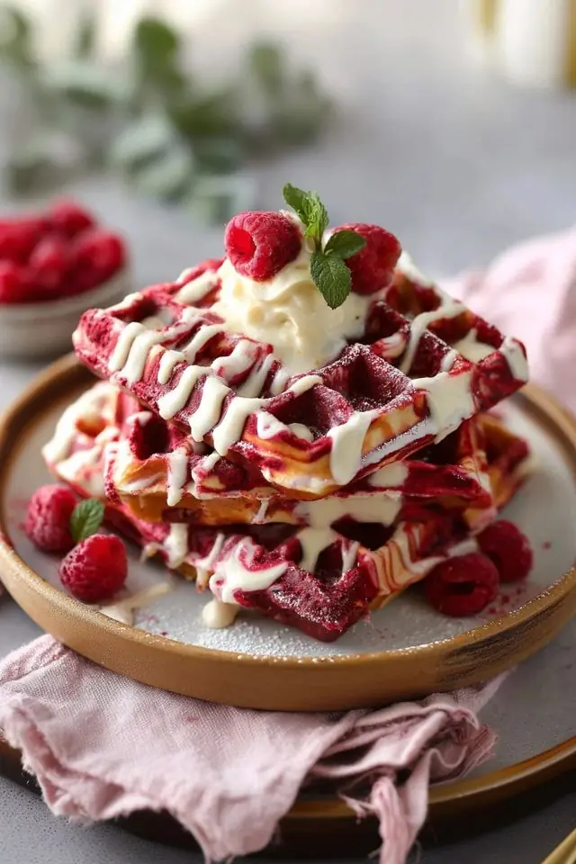 β€οΈ Red Velvet Waffles