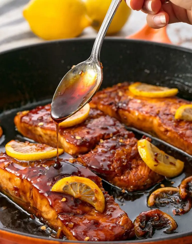 Honey Garlic Glazed Salmon – A Glossy, Caramelized Salmon with Sweet-Savory Finish
