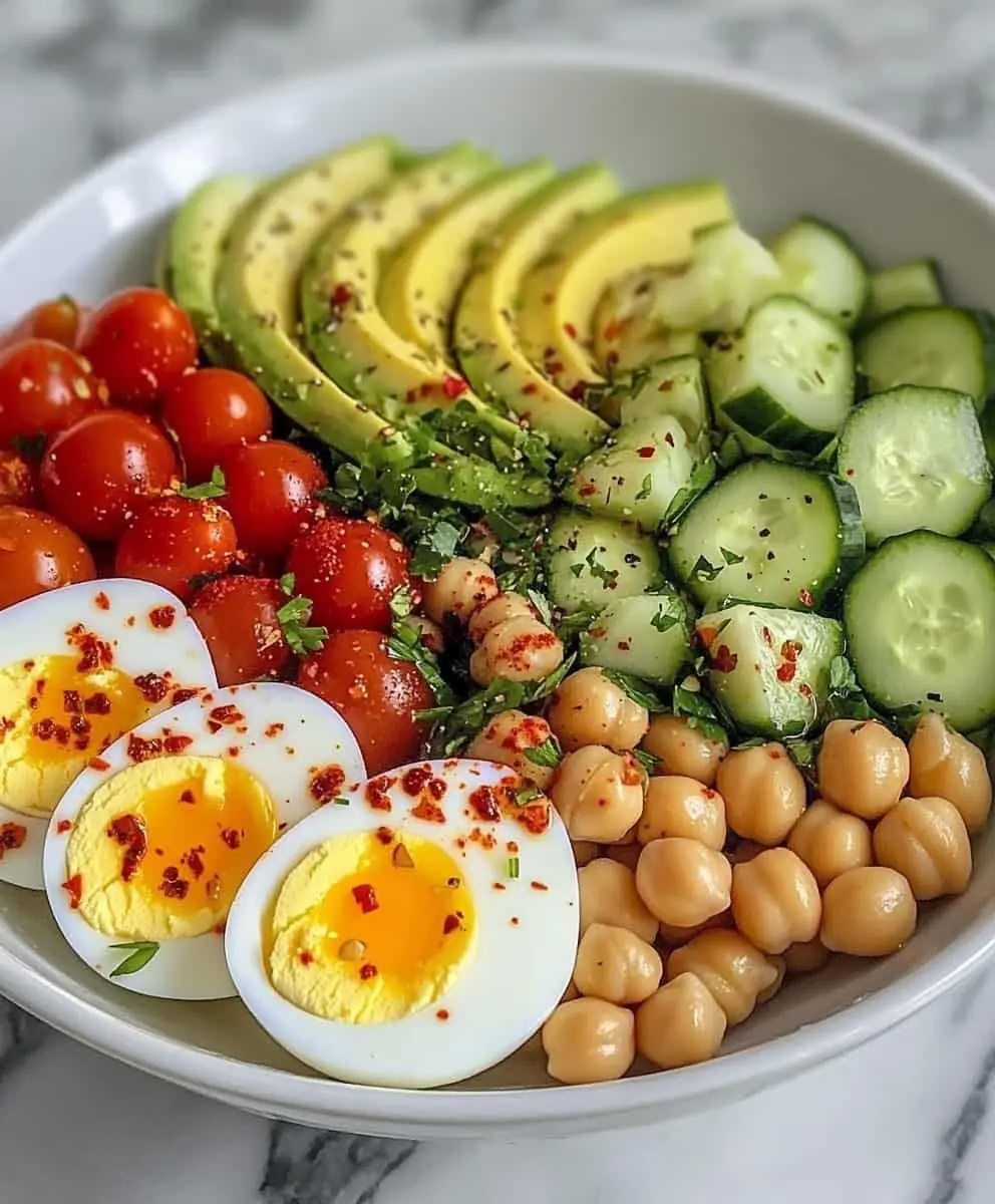 🥗 Mediterranean Chickpea & Egg Power Bowl