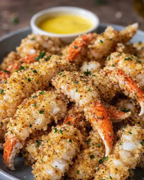 Crispy Garlic Butter Baked Shrimp