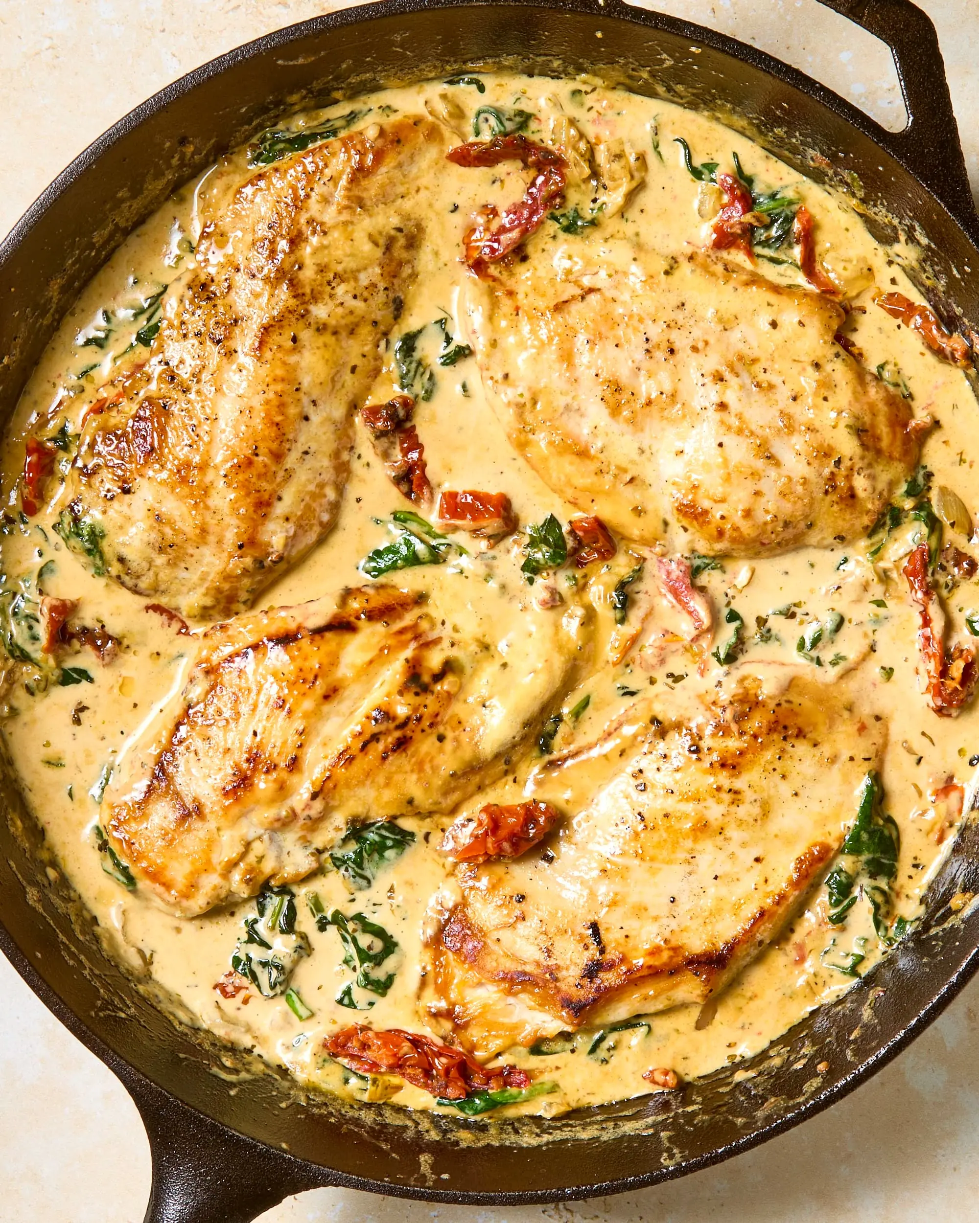 Creamy Tuscan Boursin Chicken – A One-Pan Chicken with Herb Cheese Cream Sauce