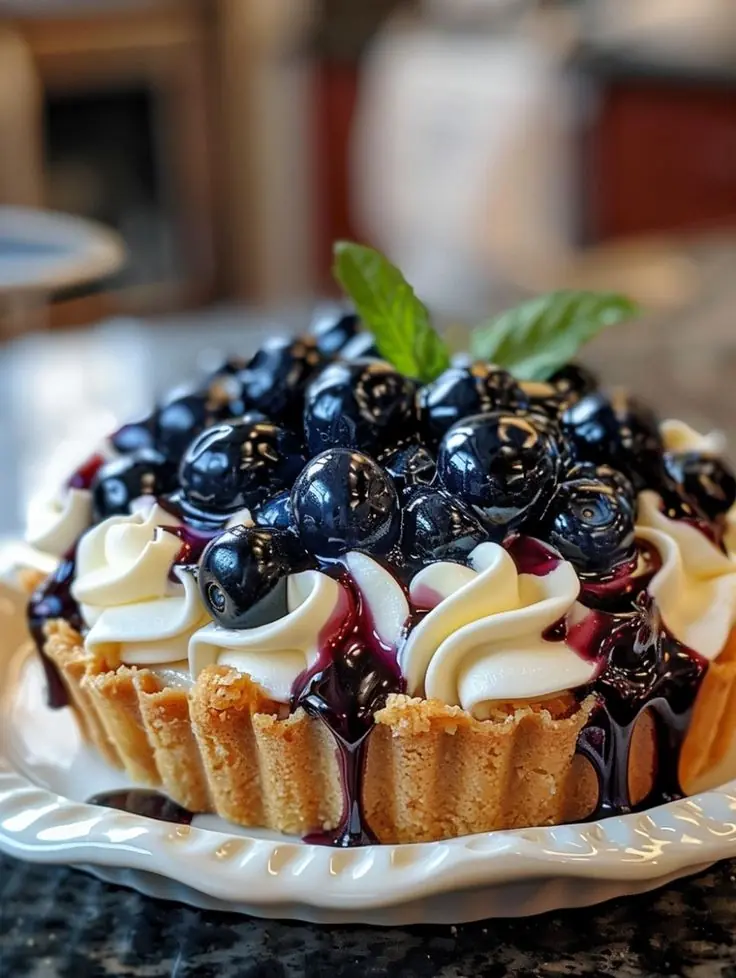 Blueberry Cream Tart
