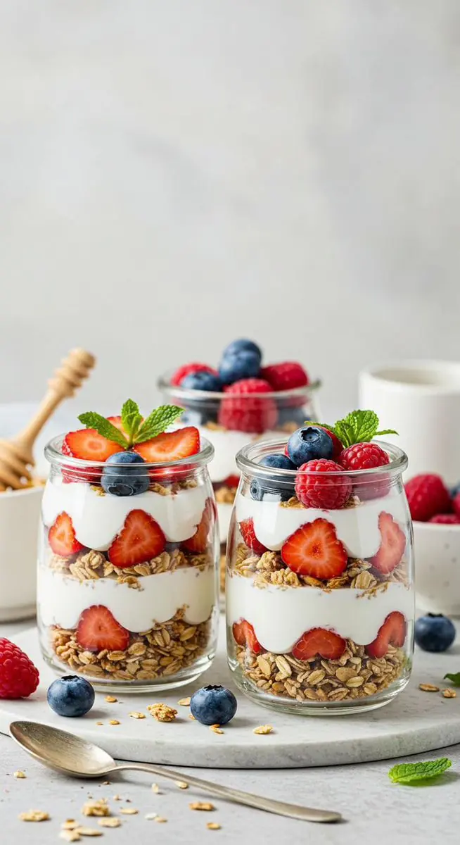 🍓 Berry Yogurt Granola Parfait