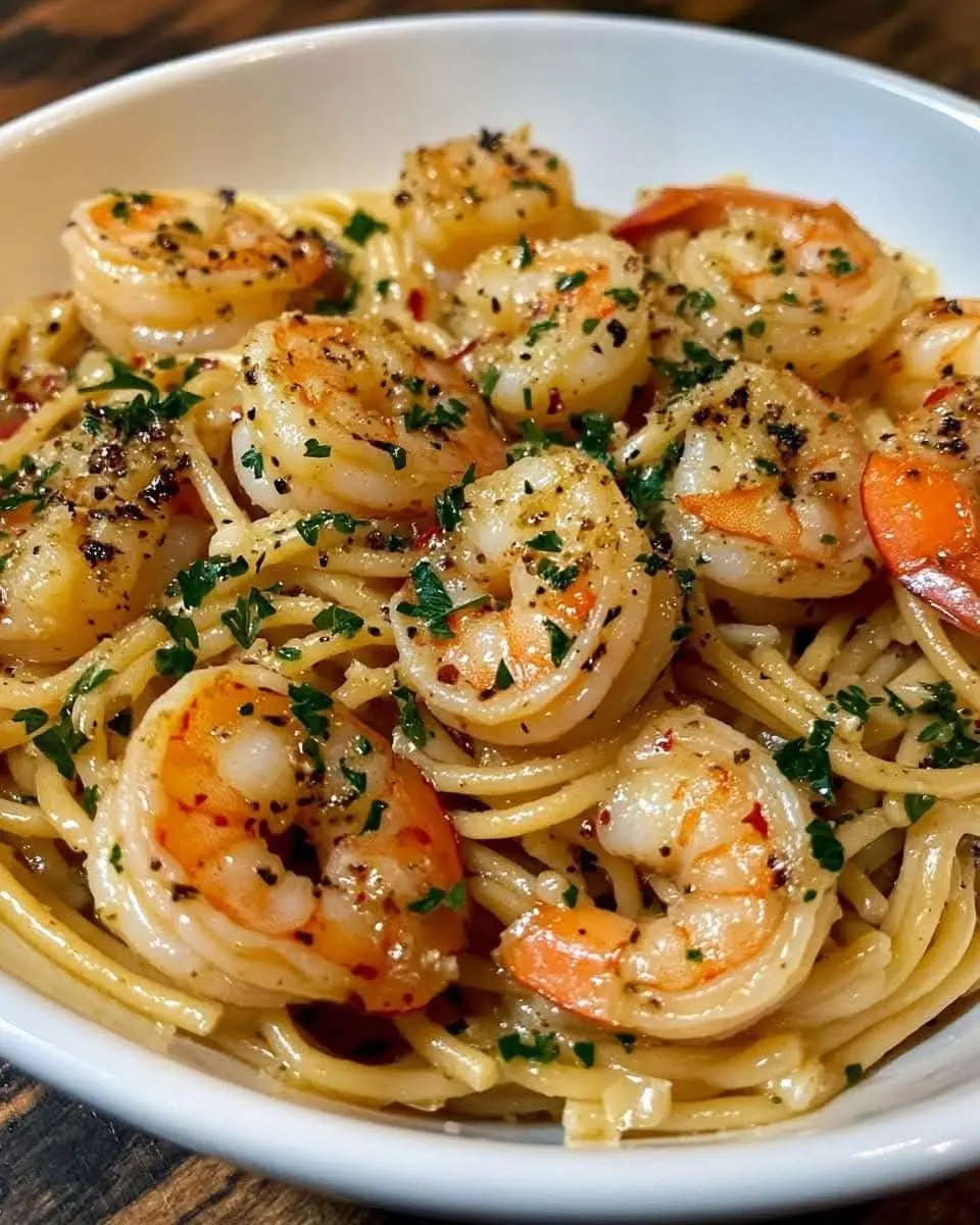 🍤 Garlic Butter Shrimp Pasta