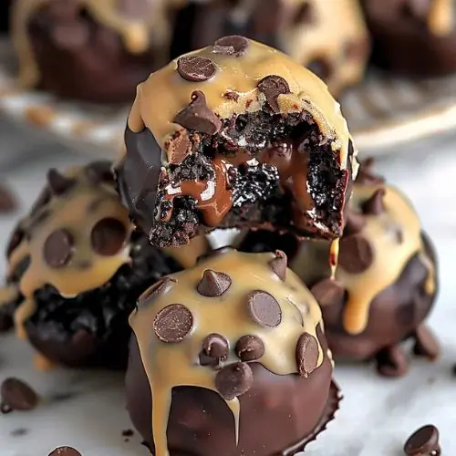 Chocolate Cookie Dough Brownie Balls