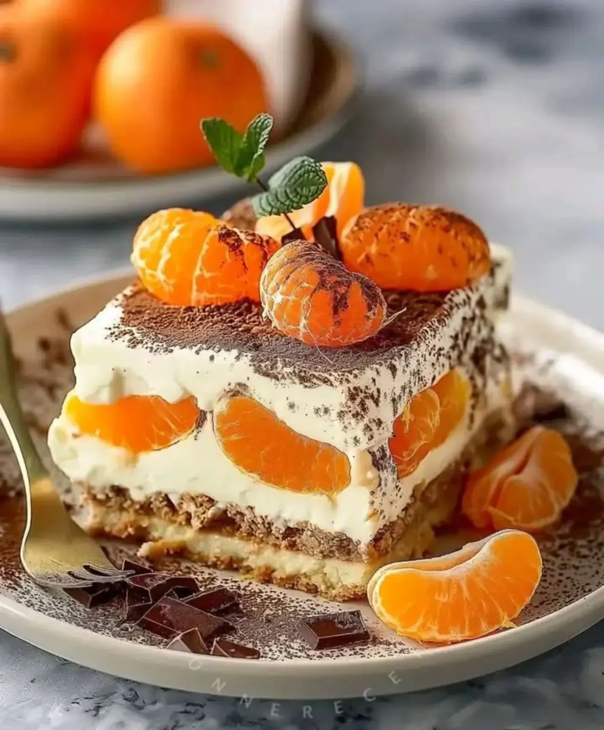Mandarin Orange Cream Tiramisu