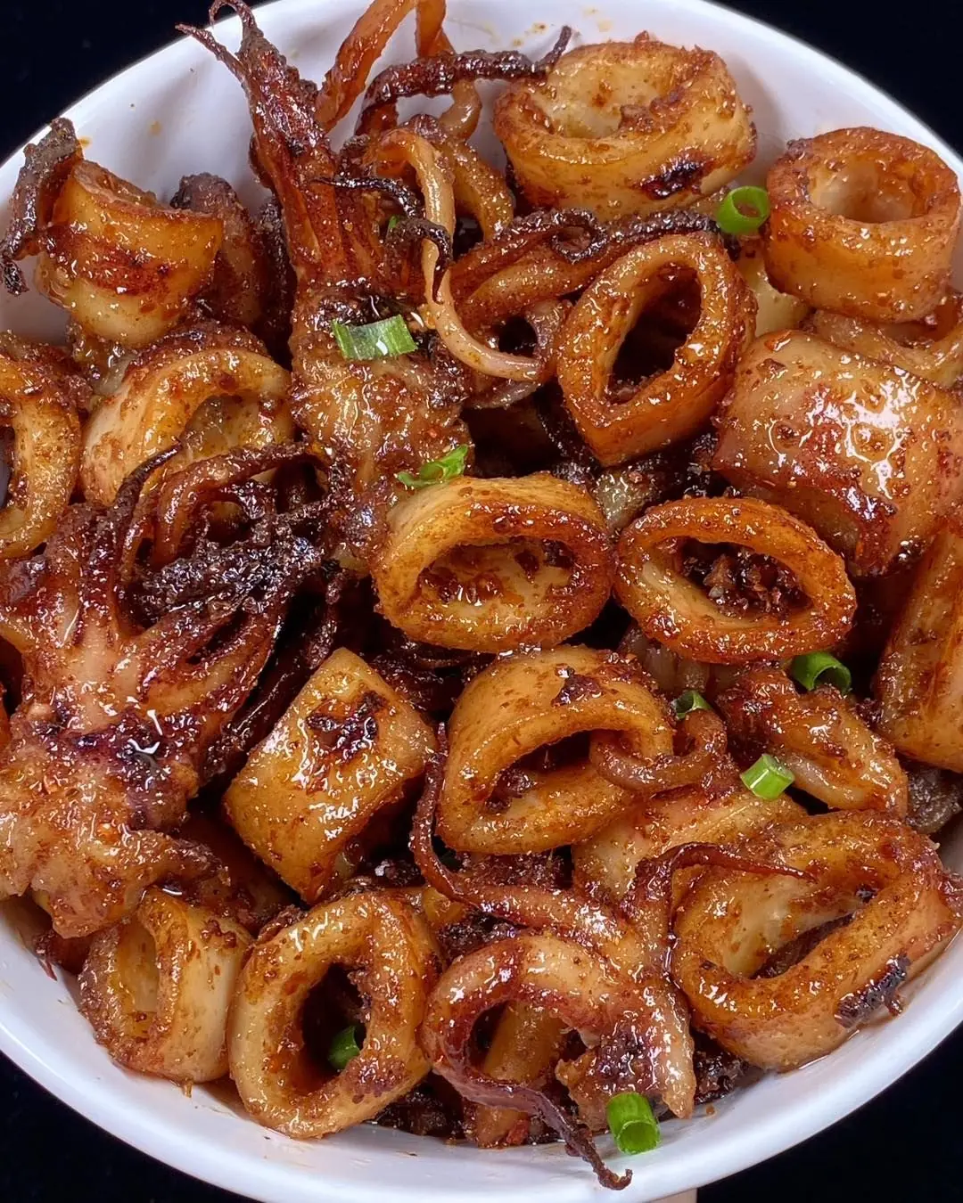 Spicy Garlic Stir-Fried Squid