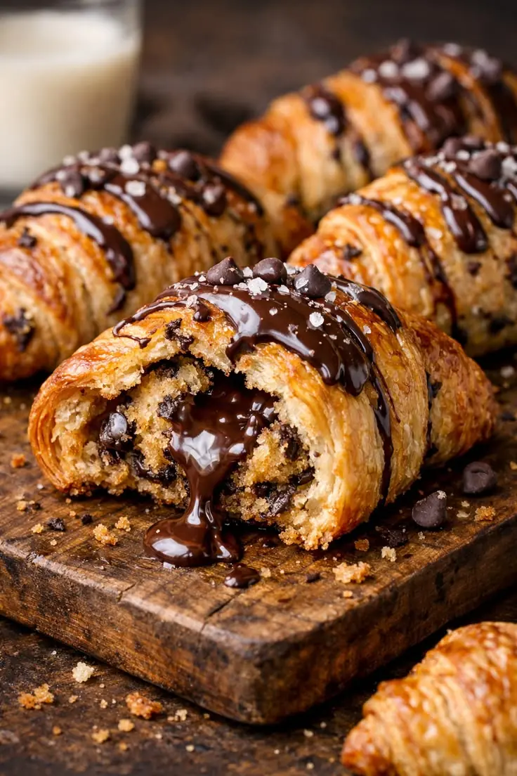 Chocolate Chip Cookie Croissants
