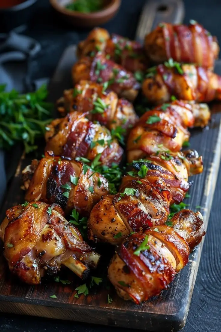 Bacon Wrapped Chicken Bites