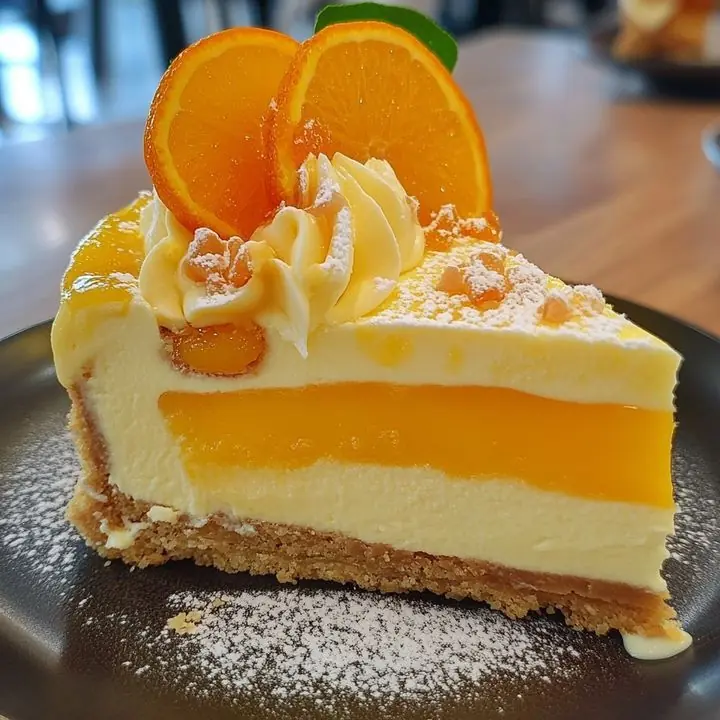 No-Bake Orange Cream Cheesecake