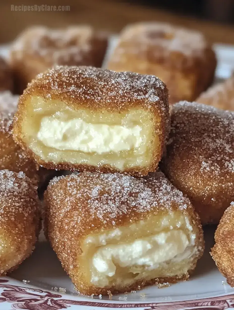 Cream-Filled Churro Bites – Crispy Cinnamon Sugar Churros with Vanilla Cream