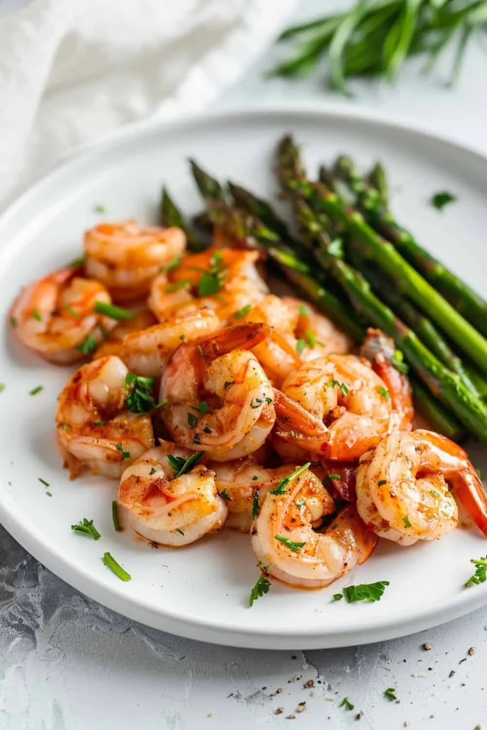 Garlic Butter Shrimp with Asparagus