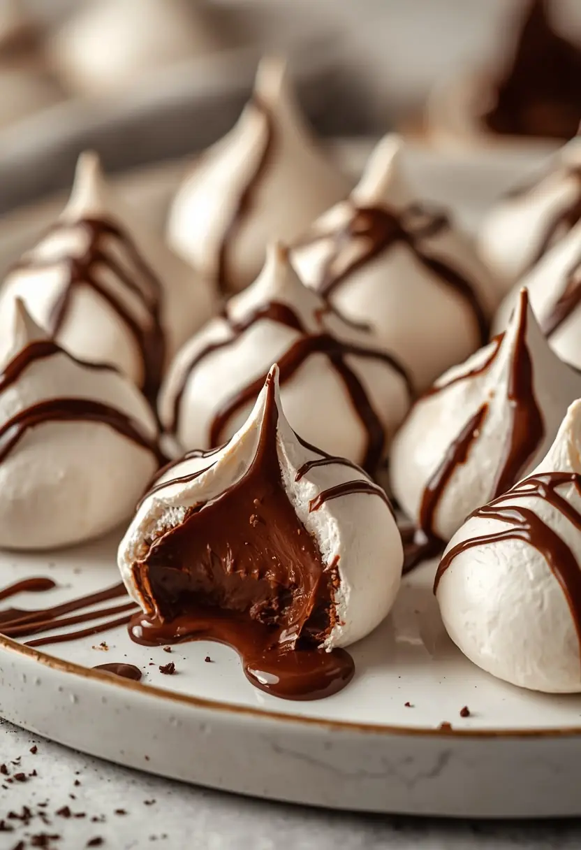 🍫 Chocolate-Filled Meringue Kisses