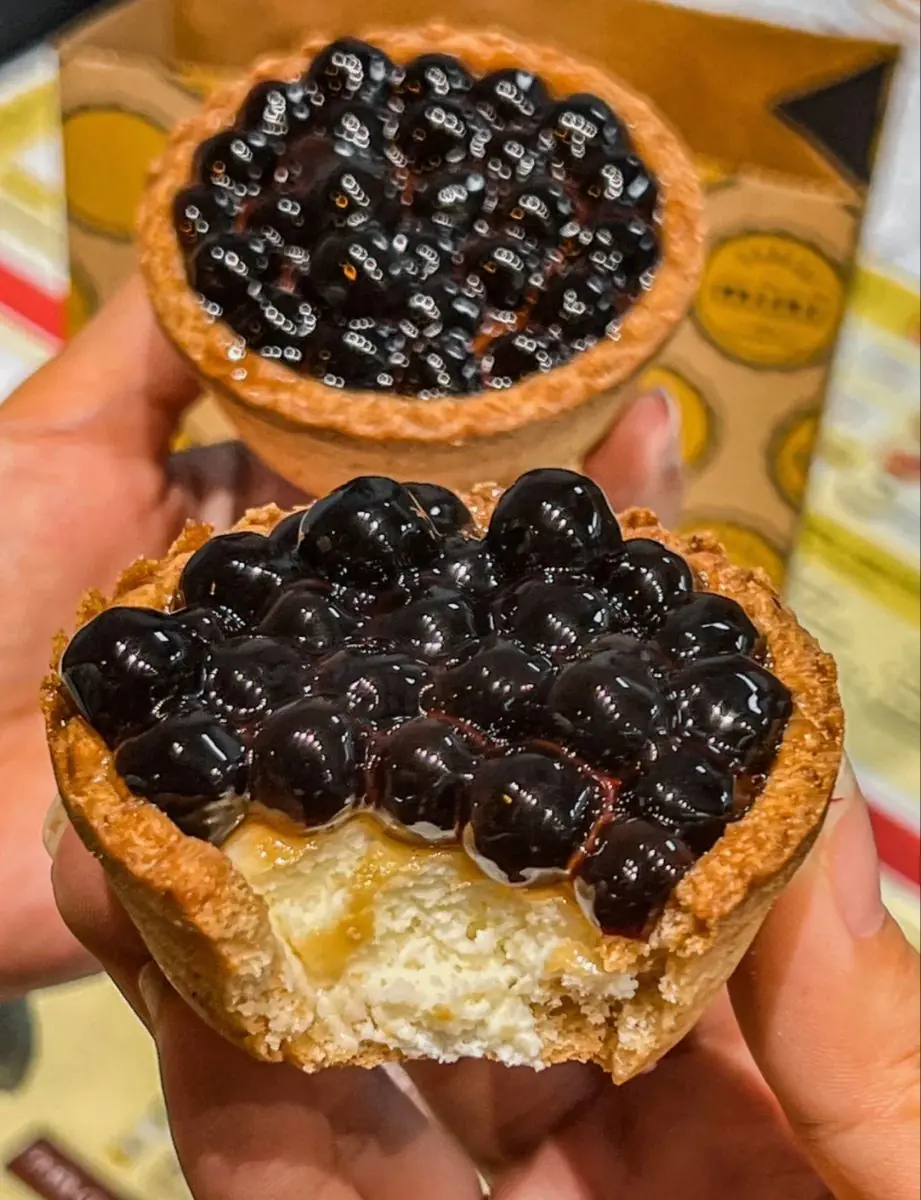 🧋 Boba Cheesecake Tart (Bubble Tea Dessert)