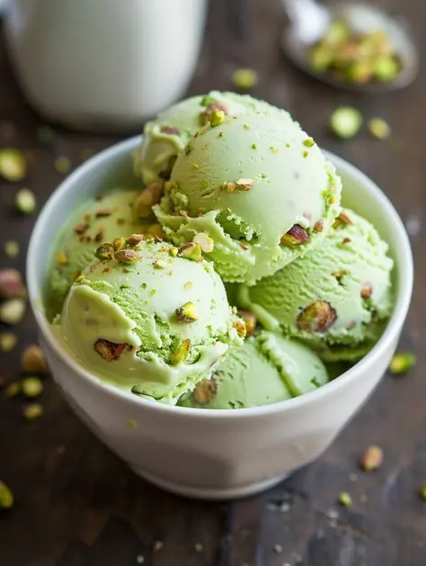 🍵 Matcha Pistachio Ice Cream