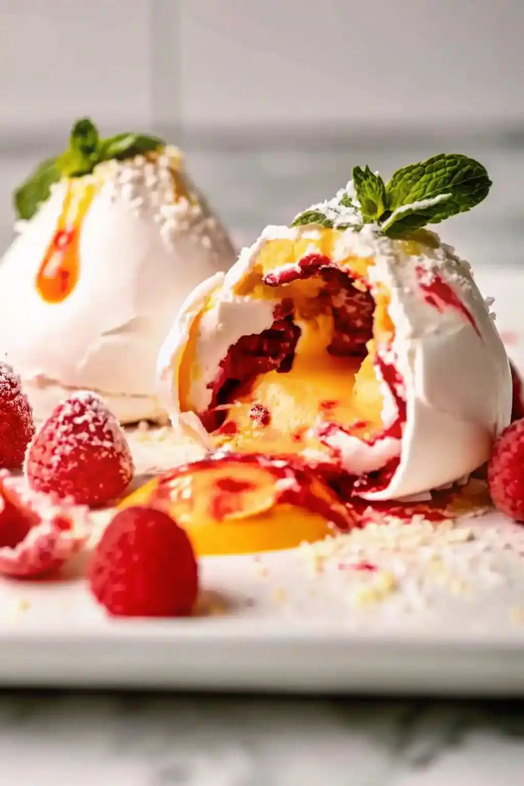 🍓 White Chocolate Raspberry Lava Cake