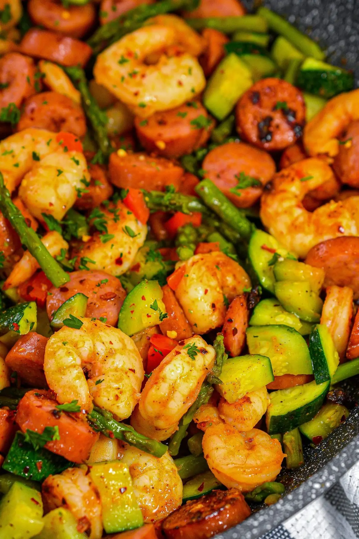 🦐 Garlic Shrimp & Vegetable Stir-Fry (Healthy Version)