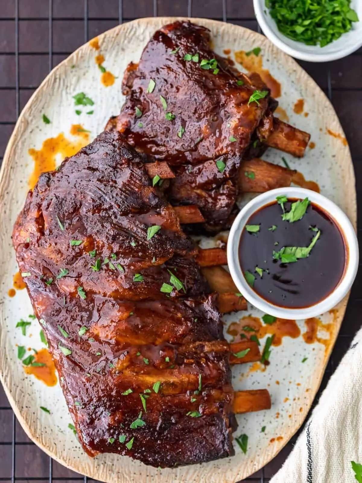 Sticky BBQ Crockpot Ribs – Slow Cooker Ribs with Thick Caramelized BBQ Glaze