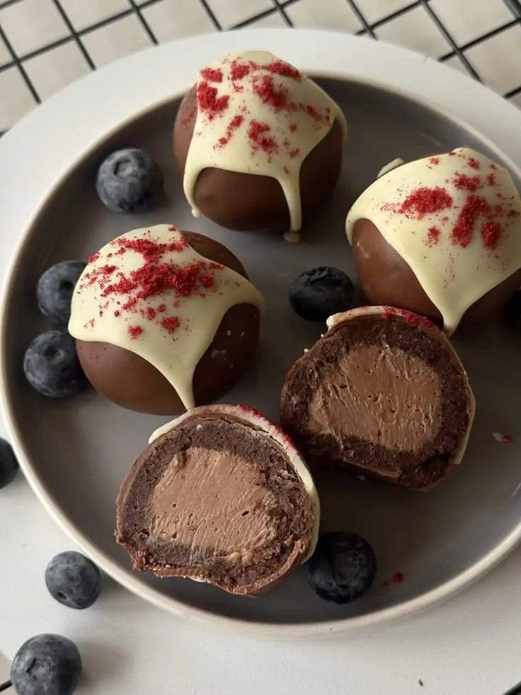 🍫✨ Chocolate Mousse Filled Truffles