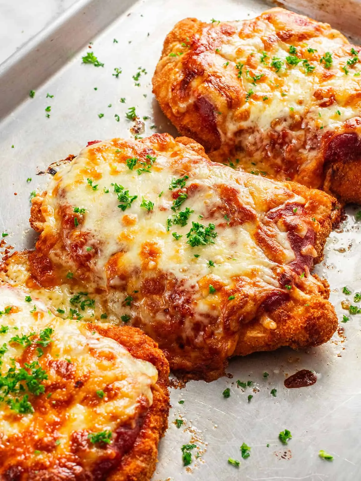 Chicken Parmigiana – Shattered-Gold Crust with a High-Gloss Tomato Mirror
