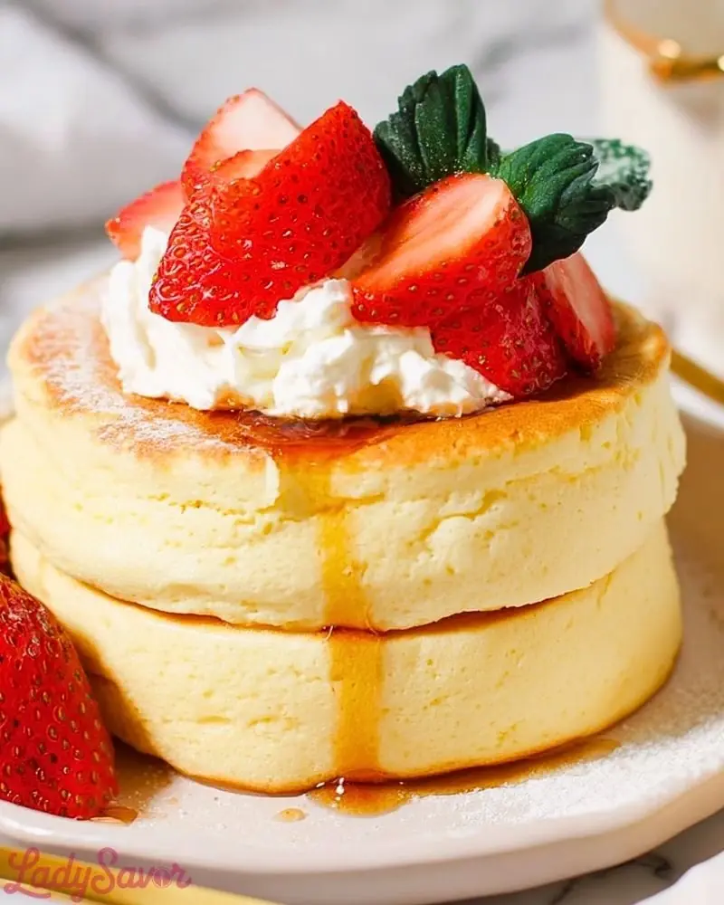 Japanese Soufflé Pancakes – Snow-White Clouds with a High-Gloss Cream Mirror
