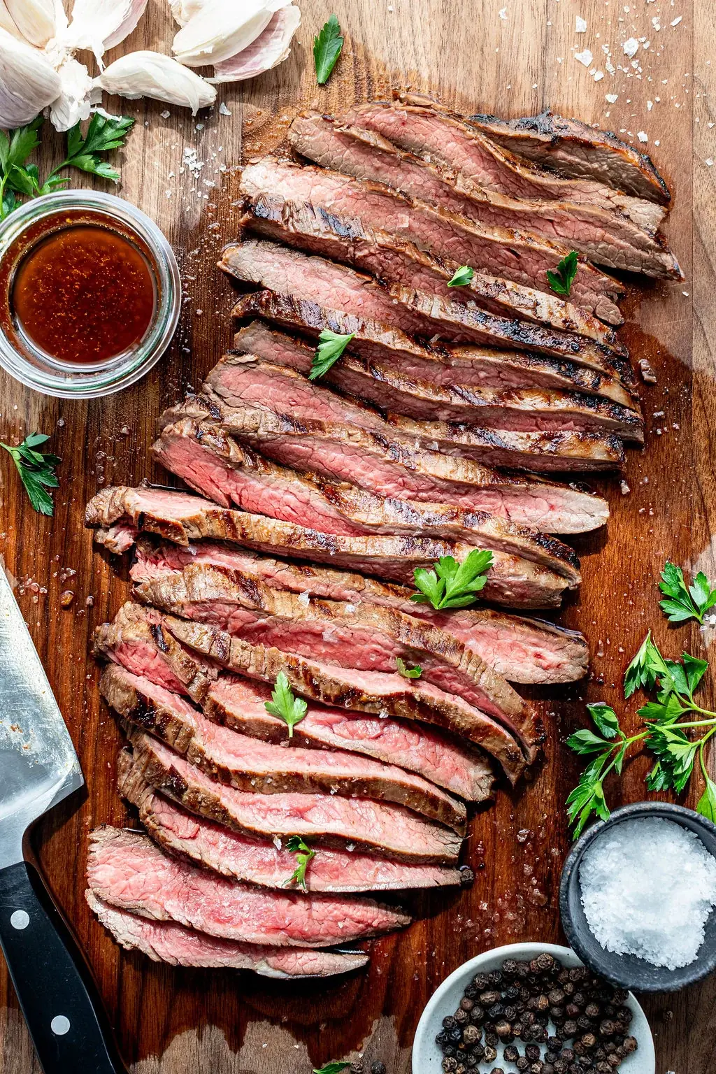 Flank Steak Marinade – Shattered-Char Crust with a High-Gloss Ebony Mirror