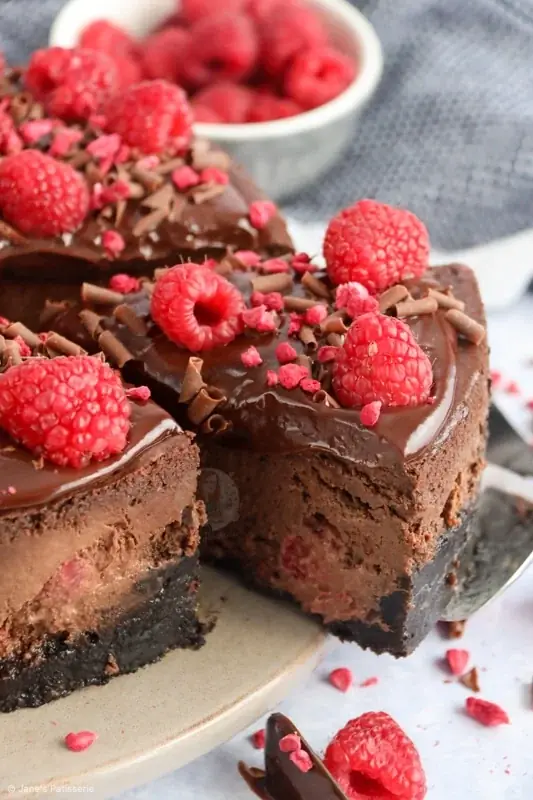Chocolate Raspberry Cheesecake