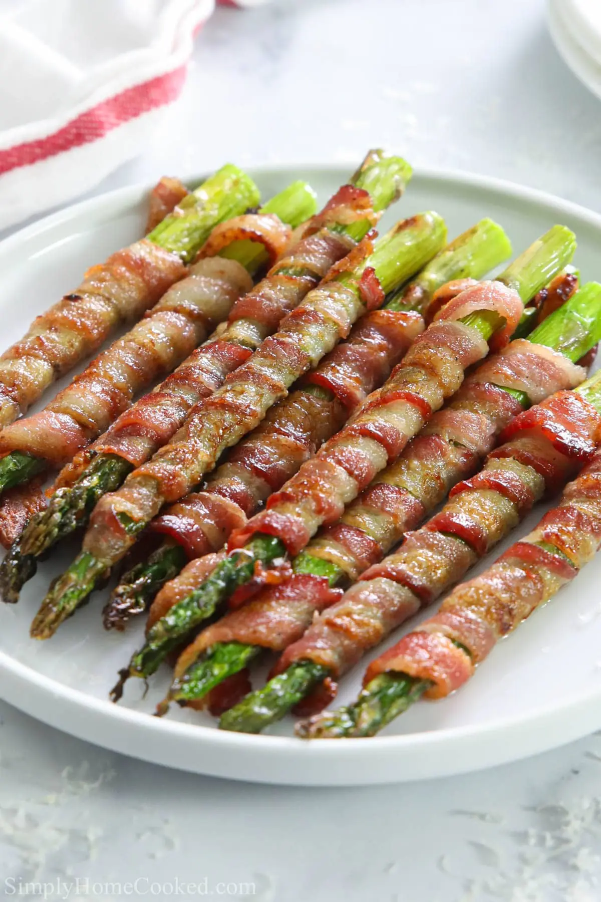 Bacon Wrapped Asparagus – Shattered-Char Crust with a High-Gloss Amber Mirror