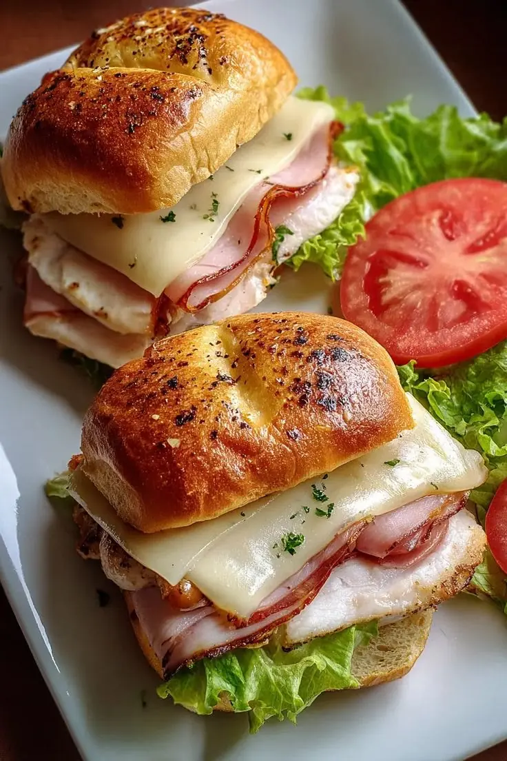 🥪 Grilled Chicken Ham & Cheese Sandwich