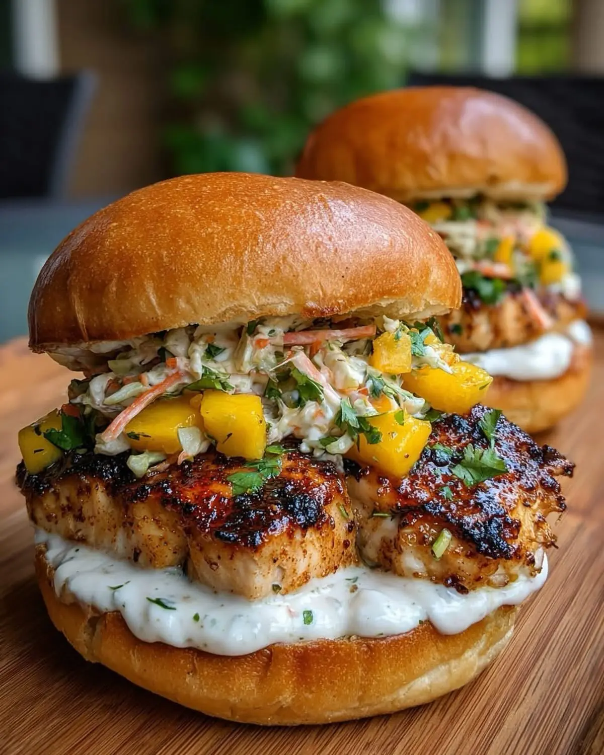Blackened Mahi-Mahi Sliders – Shattered-Char Crust with a High-Gloss Amber Mirror
