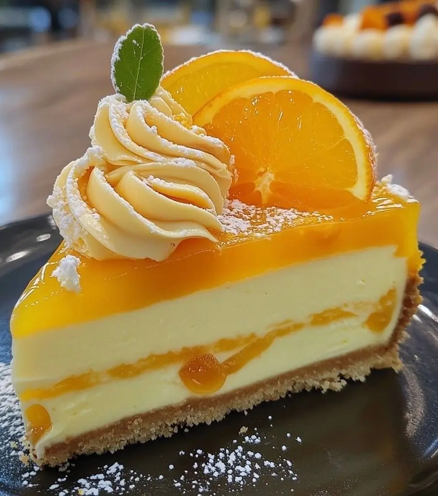 🍊 Mini Orange Cheesecake (Fresh, Creamy & Super Elegant)