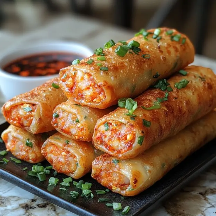 🥢 Crispy Shrimp & Cheese Spring Rolls