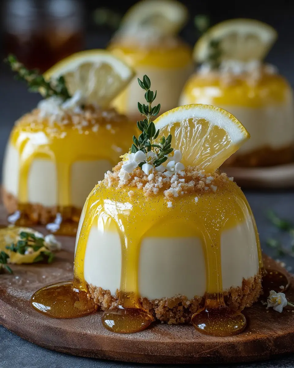 Lemon Gold Mirror Domes – Snow-White Silk with a High-Gloss Amber Mirror