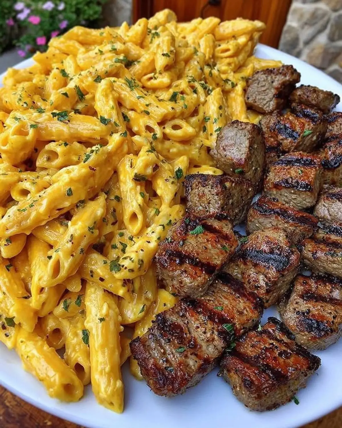 Garlic Butter Steak Tips β Shattered-Char Beef with a High-Gloss Ebony Mirror