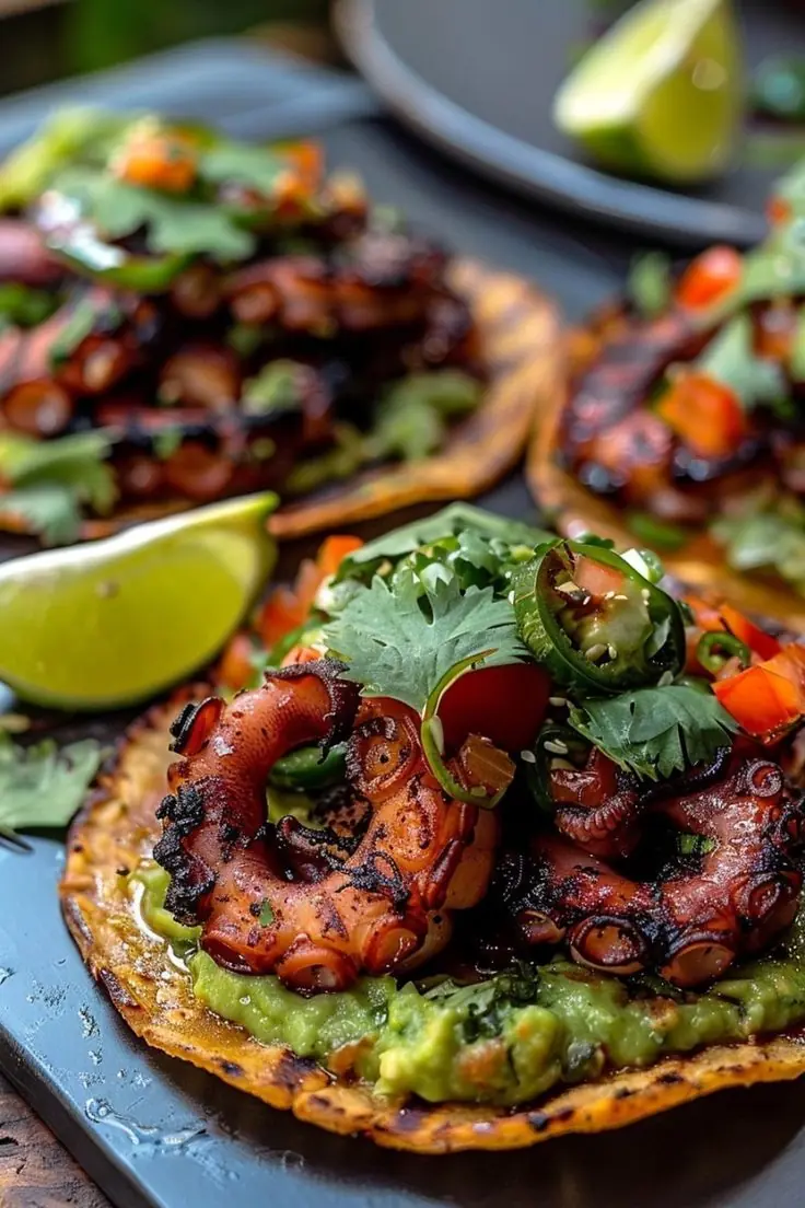 🌮 Grilled Octopus Tacos (Smoky, Fresh & Gourmet-Level)